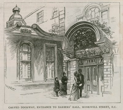 Barber Surgeons Hall, Monkwell Street, London alkotó: English School
