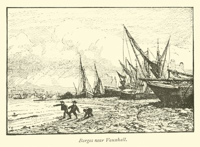 Bárkák Vauxhall közelében alkotó: English School