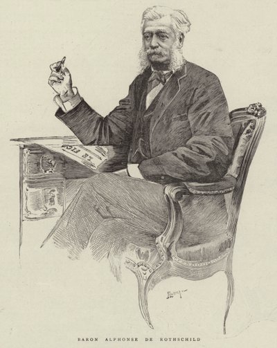 Alphonse de Rothschild báró (metszet) alkotó: English School