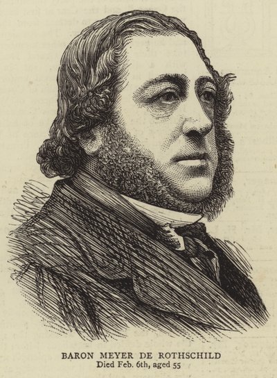 Mayer de Rothschild báró (metszet) alkotó: English School