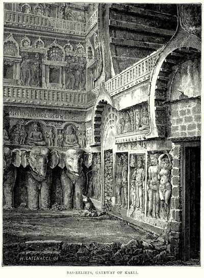 Bas-Reliefs, Károlyi kapuja (metszet) alkotó: English School