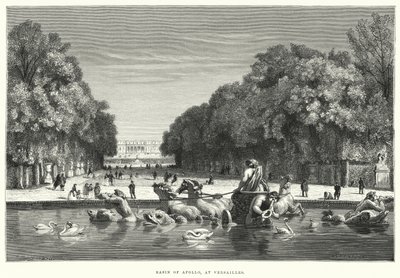 Apollo-medence, Versailles (metszet) alkotó: English School