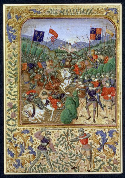 Agincourt-i csata, 1415. október 25. (wc papíron) alkotó: English School