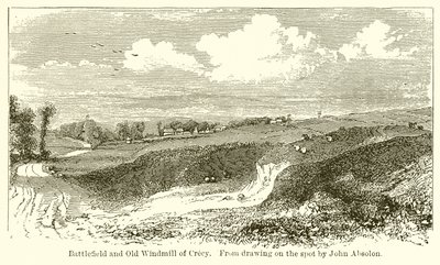 Battlefield and Old Windmill of Crecy alkotó: English School