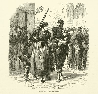 A Sortie előtt, 1871. január alkotó: English School