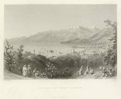 Bejrút és a Libanon-hegy, 1837 alkotó: English School