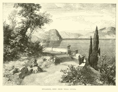 Bellaggio, a Villa Giuliából nézve alkotó: English School