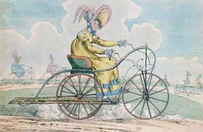 Háromkerekű kerékpár, a Ladies hobbi, 1819 alkotó: English School