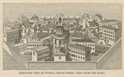 A Tothill Fields börtön madártávlatából alkotó: English School