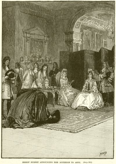 Burnet püspök bejelentette, hogy csatlakozik Anne-hez alkotó: English School