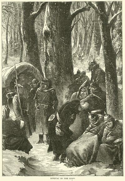 Bivak a hóban, 1870. november alkotó: English School
