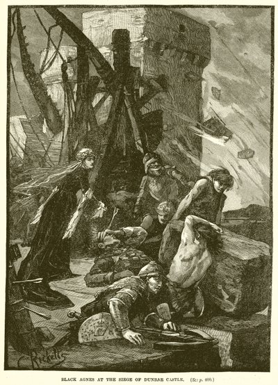 Fekete Ágnes a Dunbar-kastély ostrománál alkotó: English School
