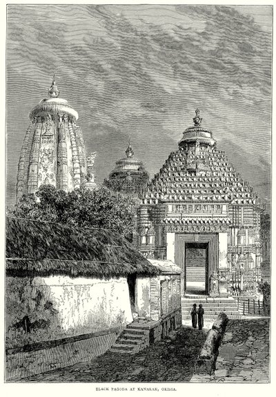 Fekete Pagora Kanaraknál, Orissa (metszet) alkotó: English School