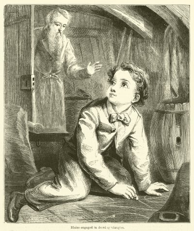 Blaise háromszög rajzolással foglalkozik (metszet) alkotó: English School