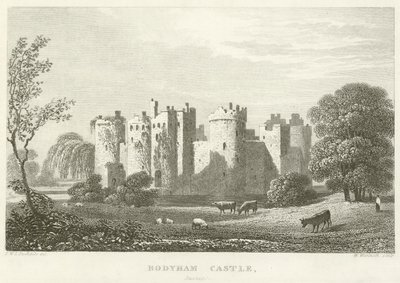 Bodyham kastély, Sussex (metszet) alkotó: English School