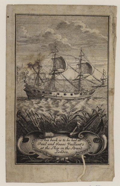 Buchhändler, Paul und Isaac Vaillant, Visitenkarte von English School