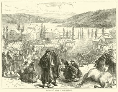 Bourbakis hadsereg Svájcban, 1871. február alkotó: English School