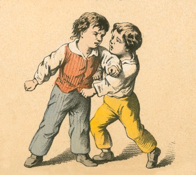 Fiúk verekednek alkotó: English School