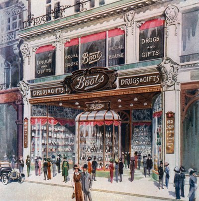Boots üzletág: Regent Street 182 alkotó: English School