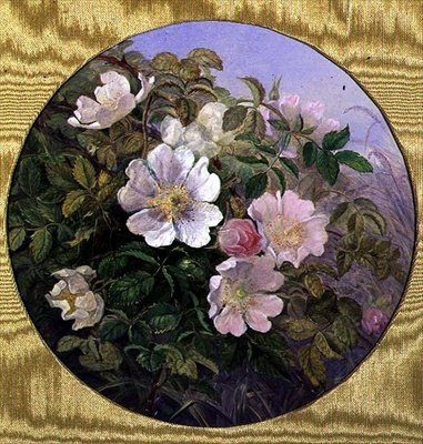 Briar Roses, 1890 körül (akvarell, papír) alkotó: English School