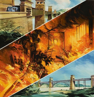 Híd a Menai-szoroson alkotó: English School