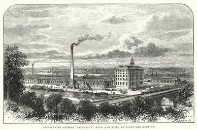 Bridgewater Foundry, Patricroft (metszet) alkotó: English School