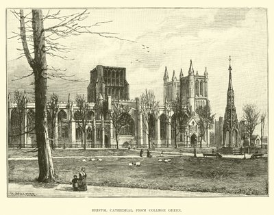 Bristoli katedrális, a College Greenből alkotó: English School