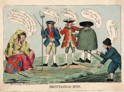Britannia romja, kocsma. 1779 (kézzel színezett metszet) alkotó: English School
