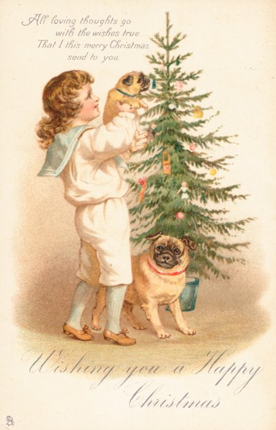 Brit karácsonyi kártya alkotó: English School