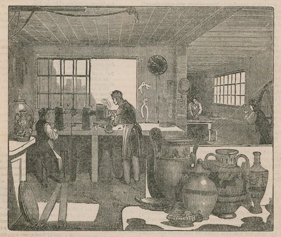 Brit gyártók: Pottery-ware alkotó: English School