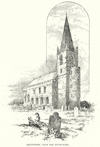 Brixworth, délnyugatról (metszet) alkotó: English School