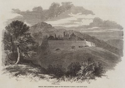 Brolio, a Ricasoli család ősi székhelye (metszet) alkotó: English School