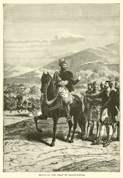 Bruce a bannockburni mezőn alkotó: English School