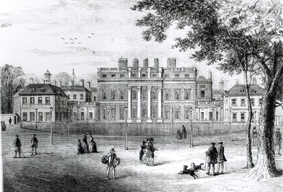 A Buckingham-ház 1775-ben, az „Old and New London: Volume 4”, 1878 körül alkotó: English School