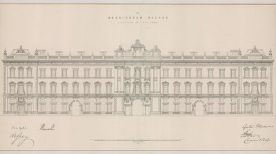 Buckingham-palota, Keleti Front emelkedése alkotó: English School