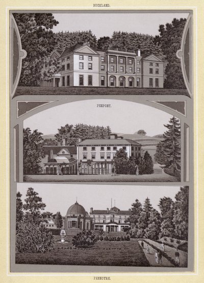Buckland; Penpont; Pennoyre (litho) alkotó: English School