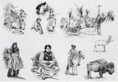 Buffalo Bills Wild West Show, 1887 alkotó: English School