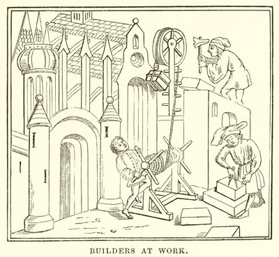 Bauarbeiter bei der Arbeit von English School