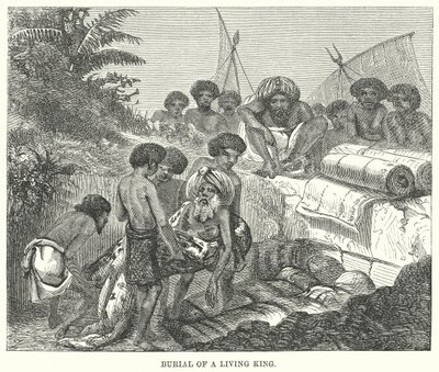 Egy élő király temetése (metszet) alkotó: English School