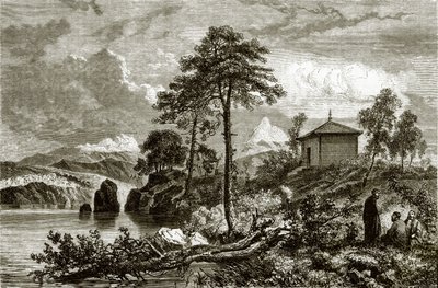 Buriat templom az Ikeugun-tónál, Mongólia alkotó: English School