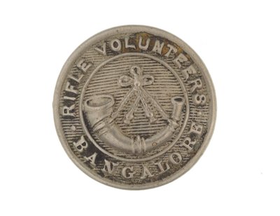 Button, Bangalore Puskás Önkéntesek, 1880-1920 alkotó: English School