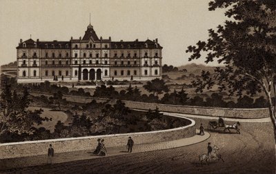 Buxton: The Palace Hotel (litho) alkotó: English School