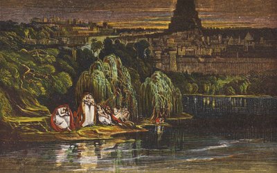 Babilon folyóinál (színes litográfia) alkotó: English School