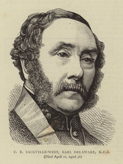 C R Sackville-West, Earl Delawarr, KCB (metszet) alkotó: English School