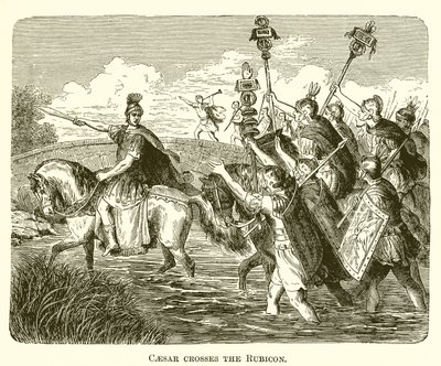 Caesar átkel a Rubiconon alkotó: English School