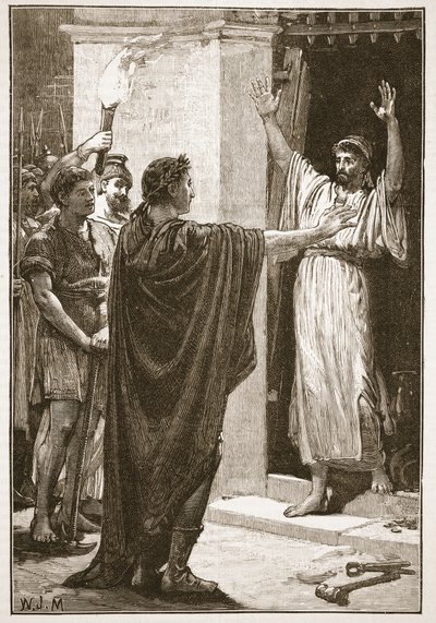 Caesar birtokolja a kincset a Szaturnusz templomában alkotó: English School
