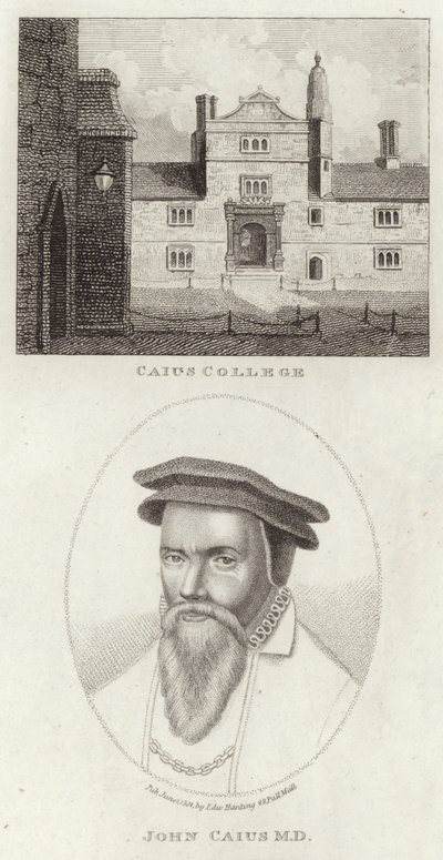 Caius College és Caius János portréja alkotó: English School