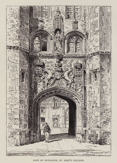 Cambridge: Bejárati kapu, St John