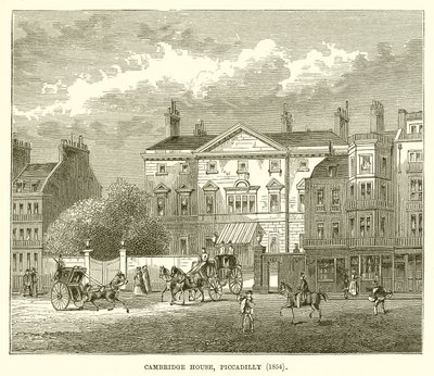 Cambridge House, Piccadilly (1854) alkotó: English School