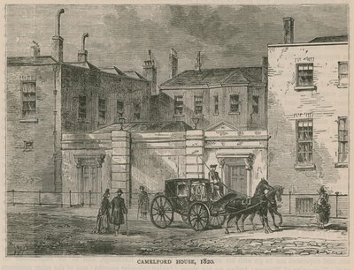 Camelford House, London, 1820 alkotó: English School